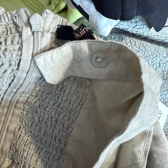 Quince 100% European Linen Fit & Flare Midi Dress, Flax, M - Picture 6 of 9